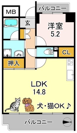 長原駅 徒歩8分 2階の物件間取画像